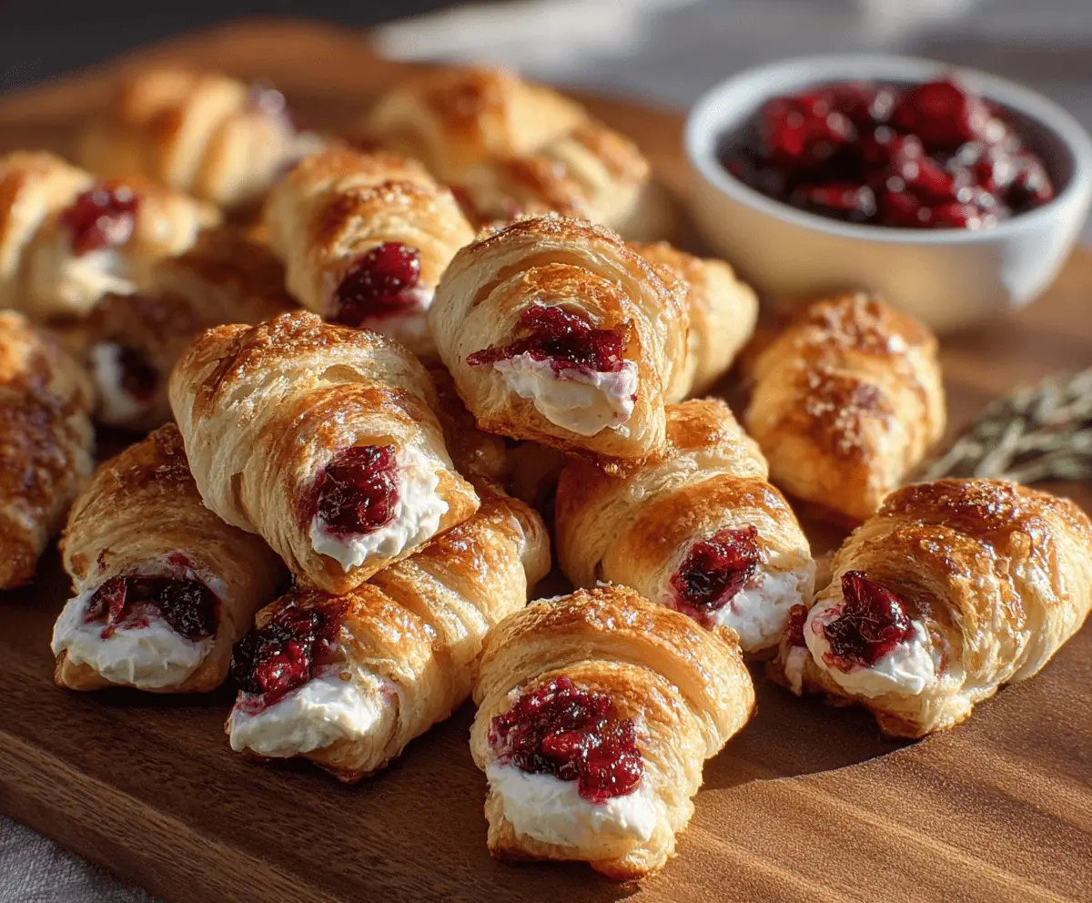 Easy Cranberry Cream Cheese Bites