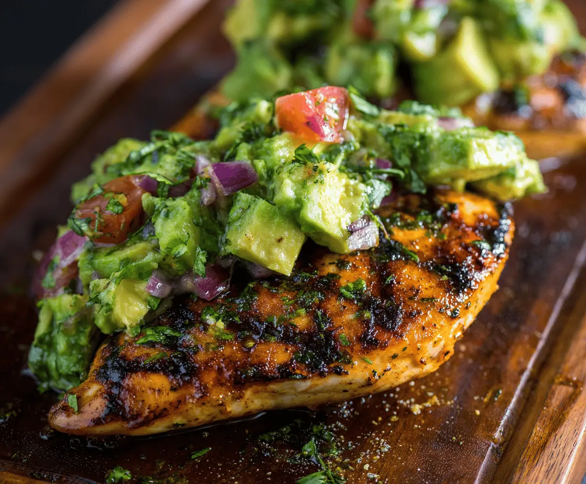 Easy Grilled Avocado Chicken Recipe