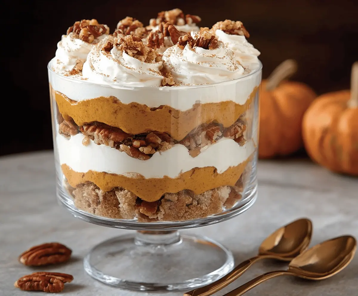 Easy Maple Pecan Pumpkin Cheesecake Trifle