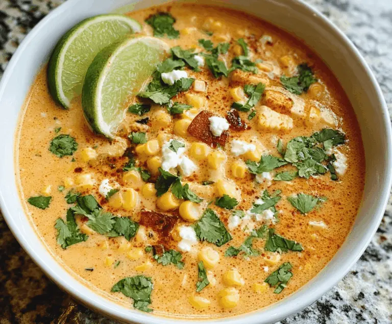 Creamy Mexican Street Corn Soup served in a crockpot, garnished with cilantro and chili powder, perfect for cozy meals