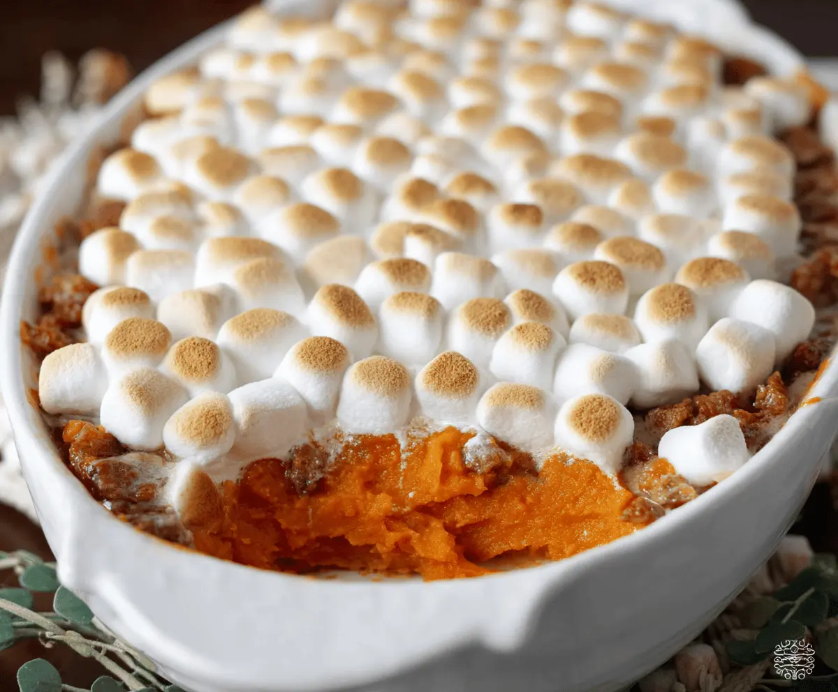 Perfect Sweet Potato Casserole with Marshmallows