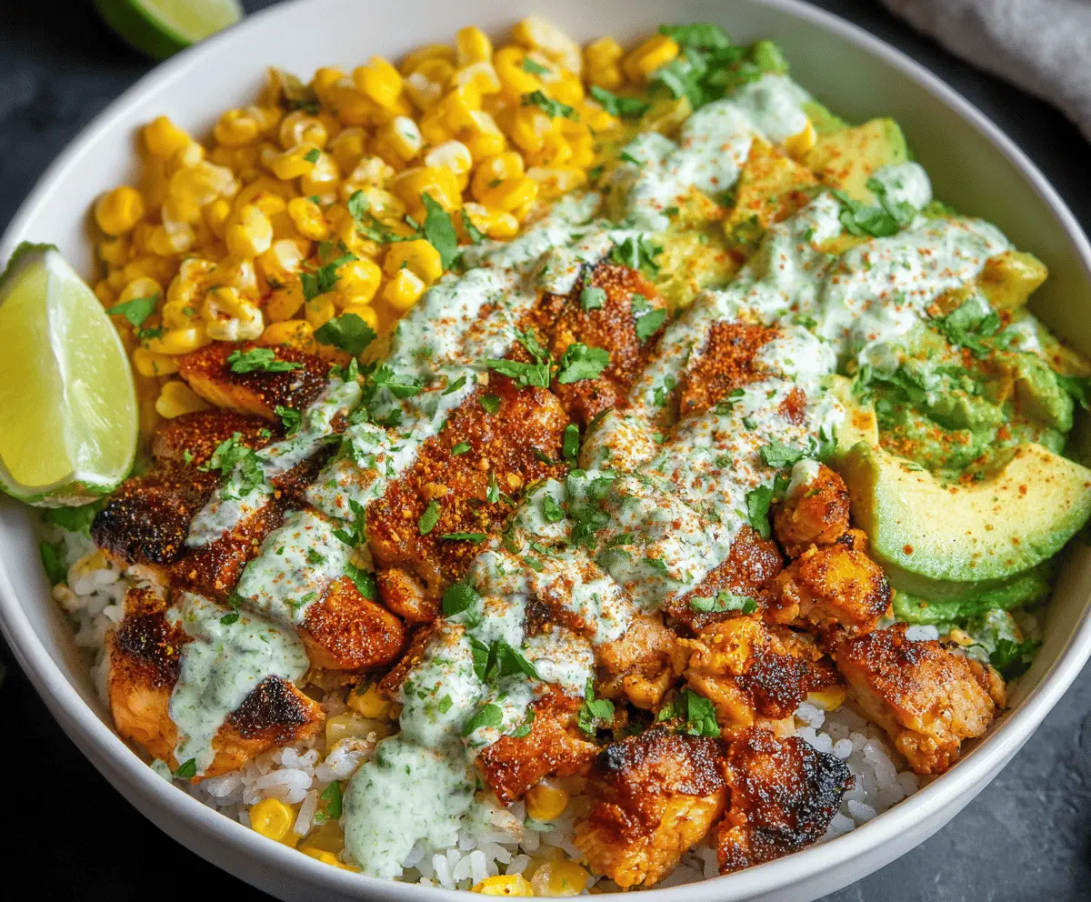 Easy Street Corn Chicken Rice Bowl