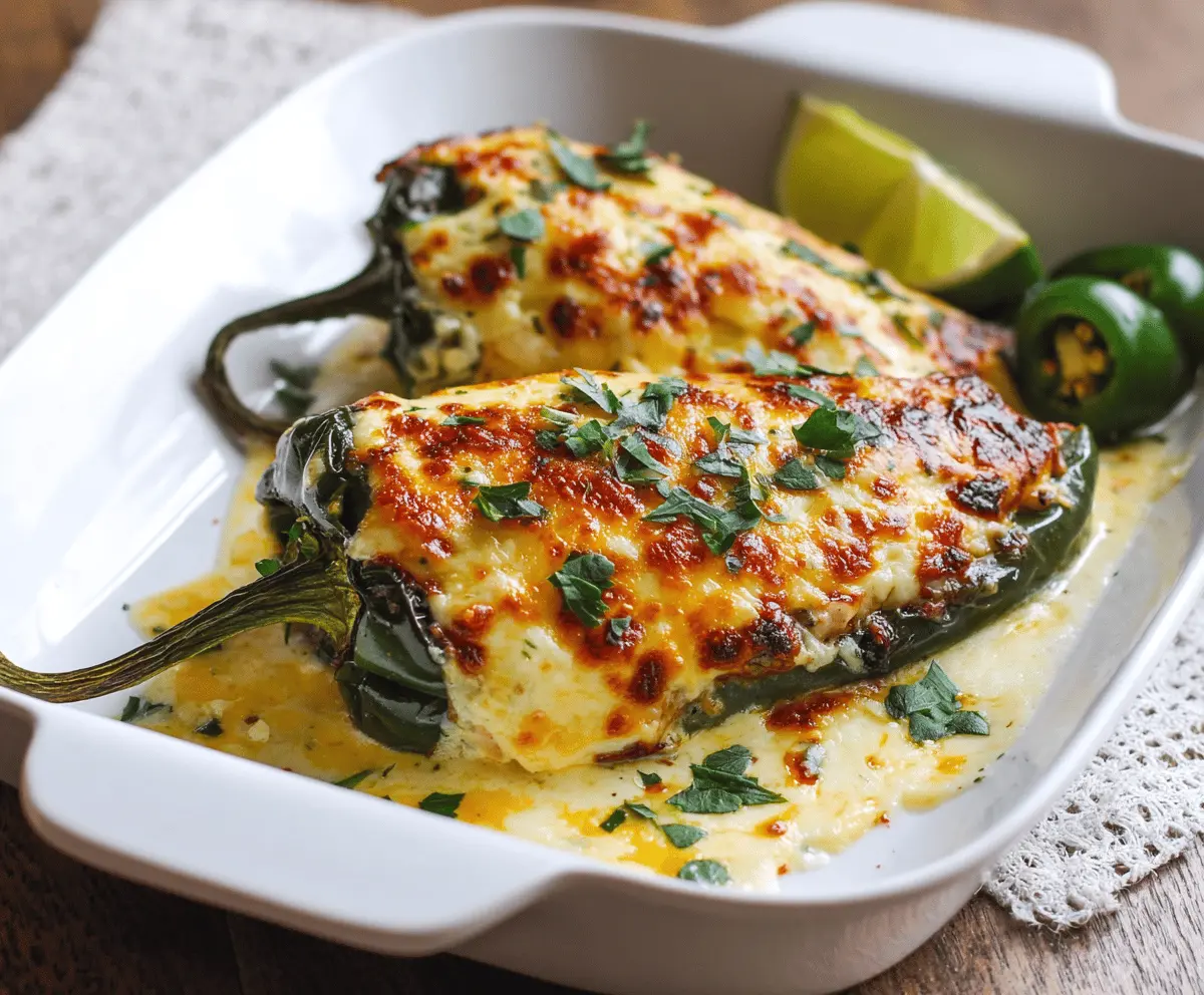 Easy Baked Chicken Chili Relleno