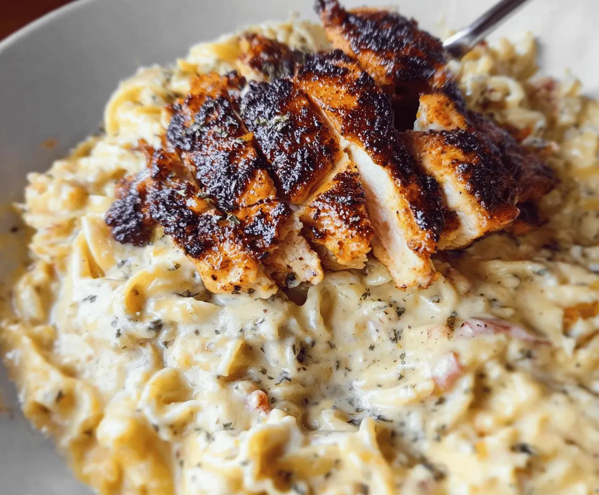 Easy Blackened Cajun Chicken Alfredo