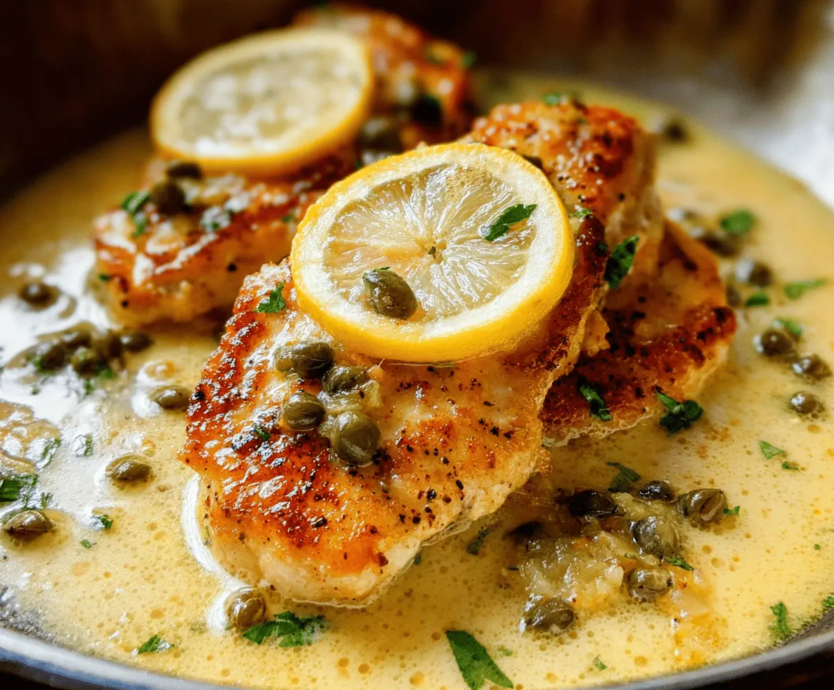 Easy Chicken Piccata with Tangy Lemon Sauce