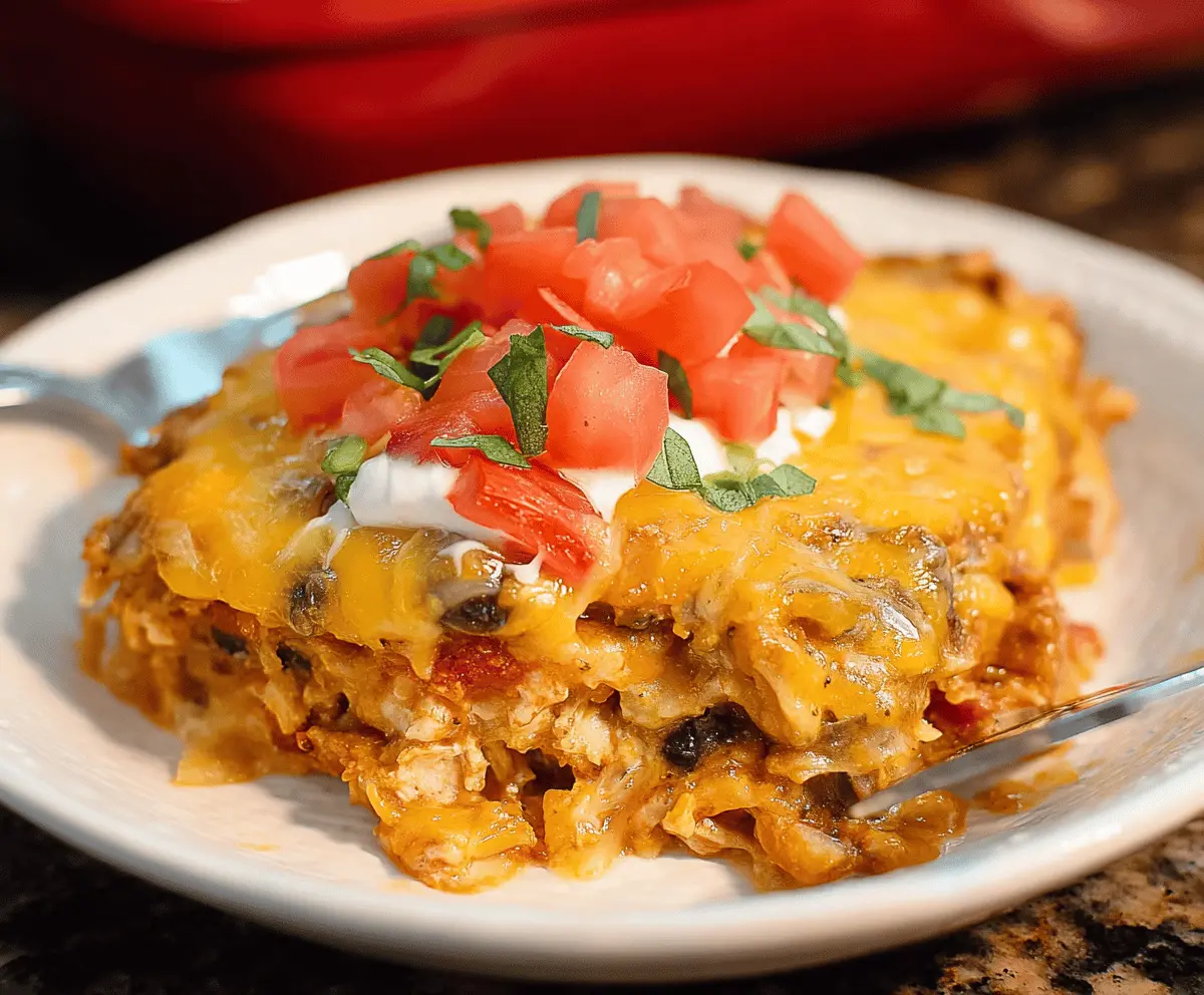 Easy Chicken Taco Casserole Recipe