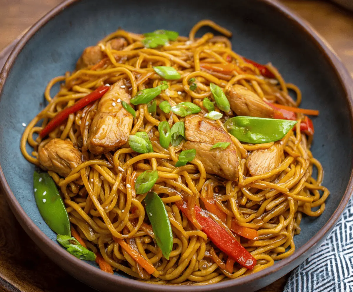 Easy Chicken Teriyaki Noodles Recipe