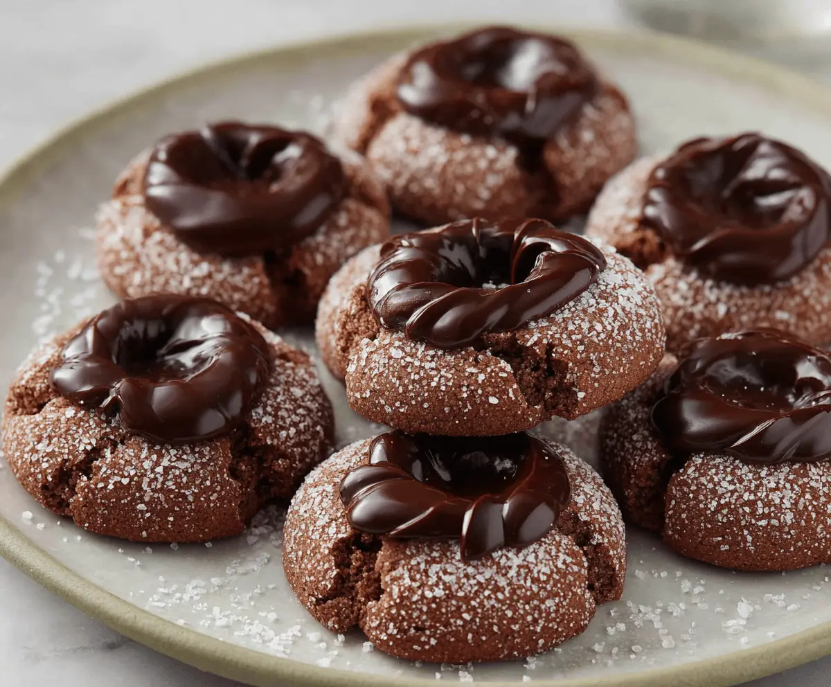 Best Chocolate Thumbprint Cookies