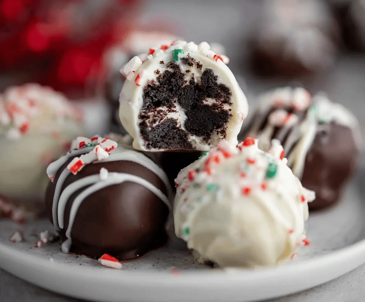 Easy Christmas Oreo Balls Recipe