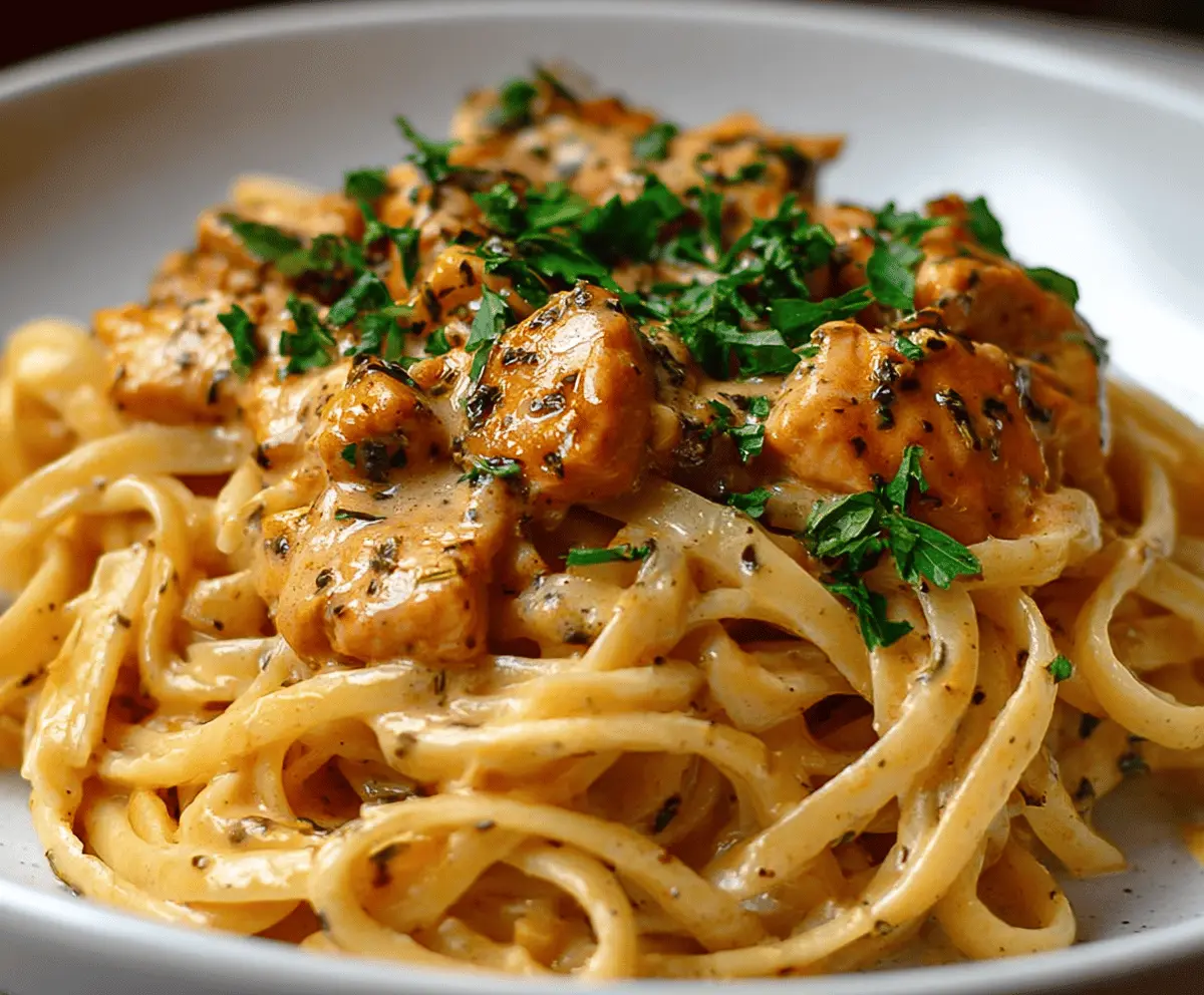 Creamy Cowboy Butter Chicken Linguine
