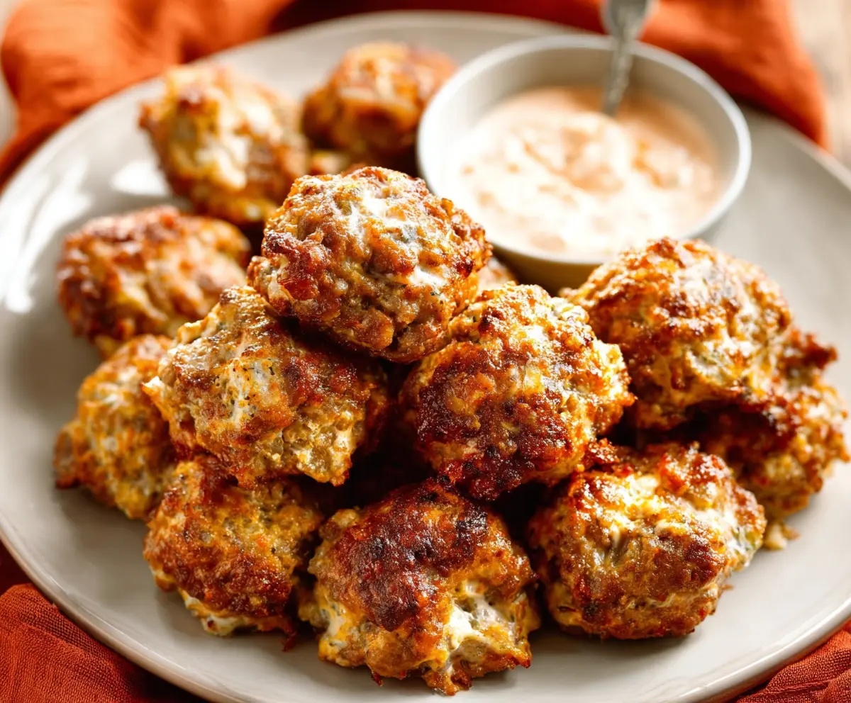 Easy Cream Cheese Sausage Balls Recipe