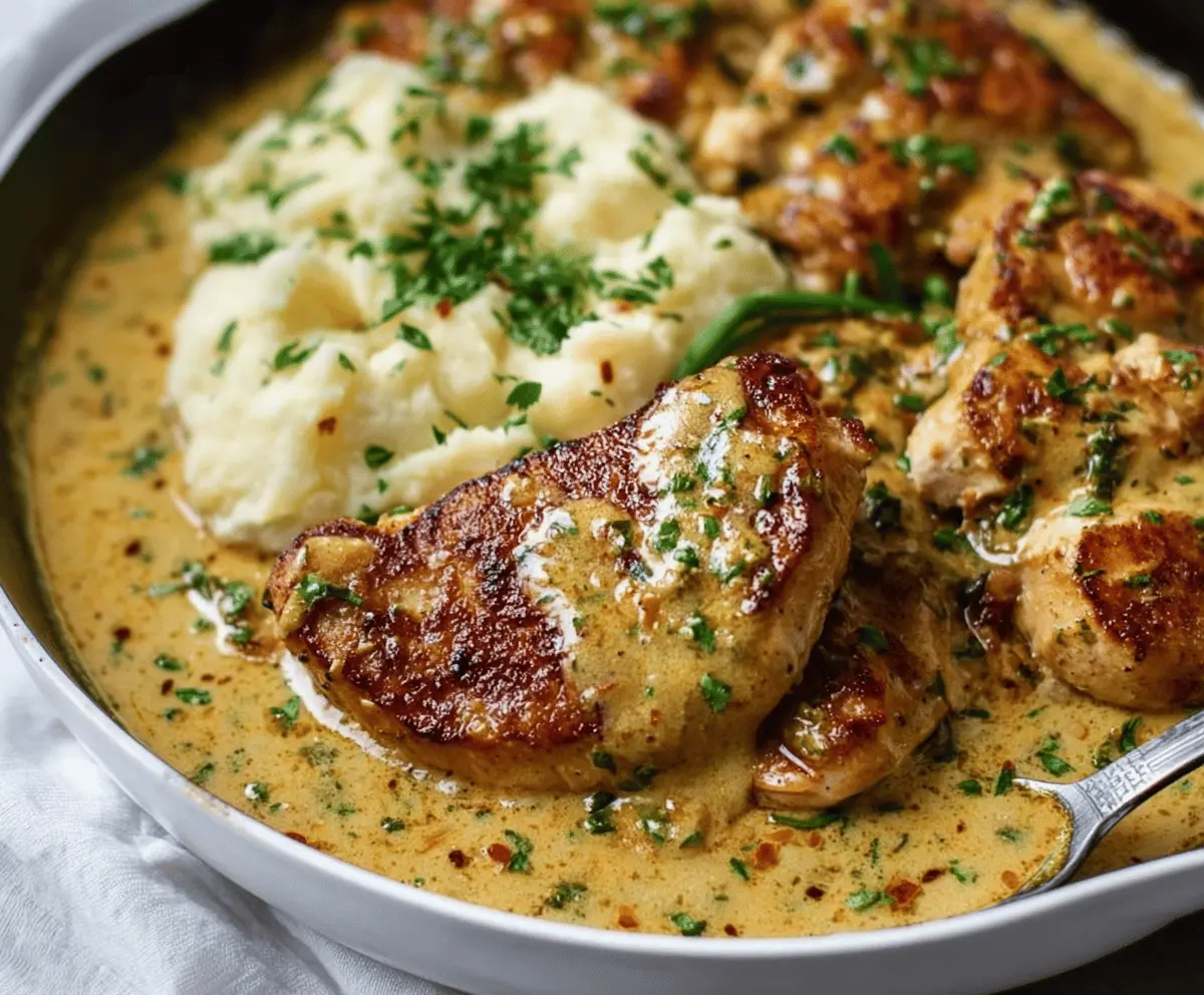 Easy Creamy Garlic Chicken Recipe