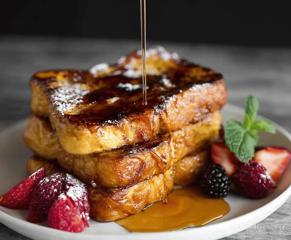 Creamy Crème Brûlée French Toast