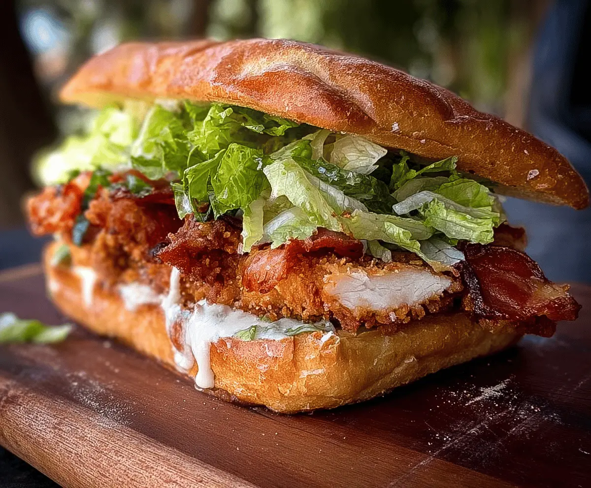 Crispy Chicken Caesar Sandwich Recipe