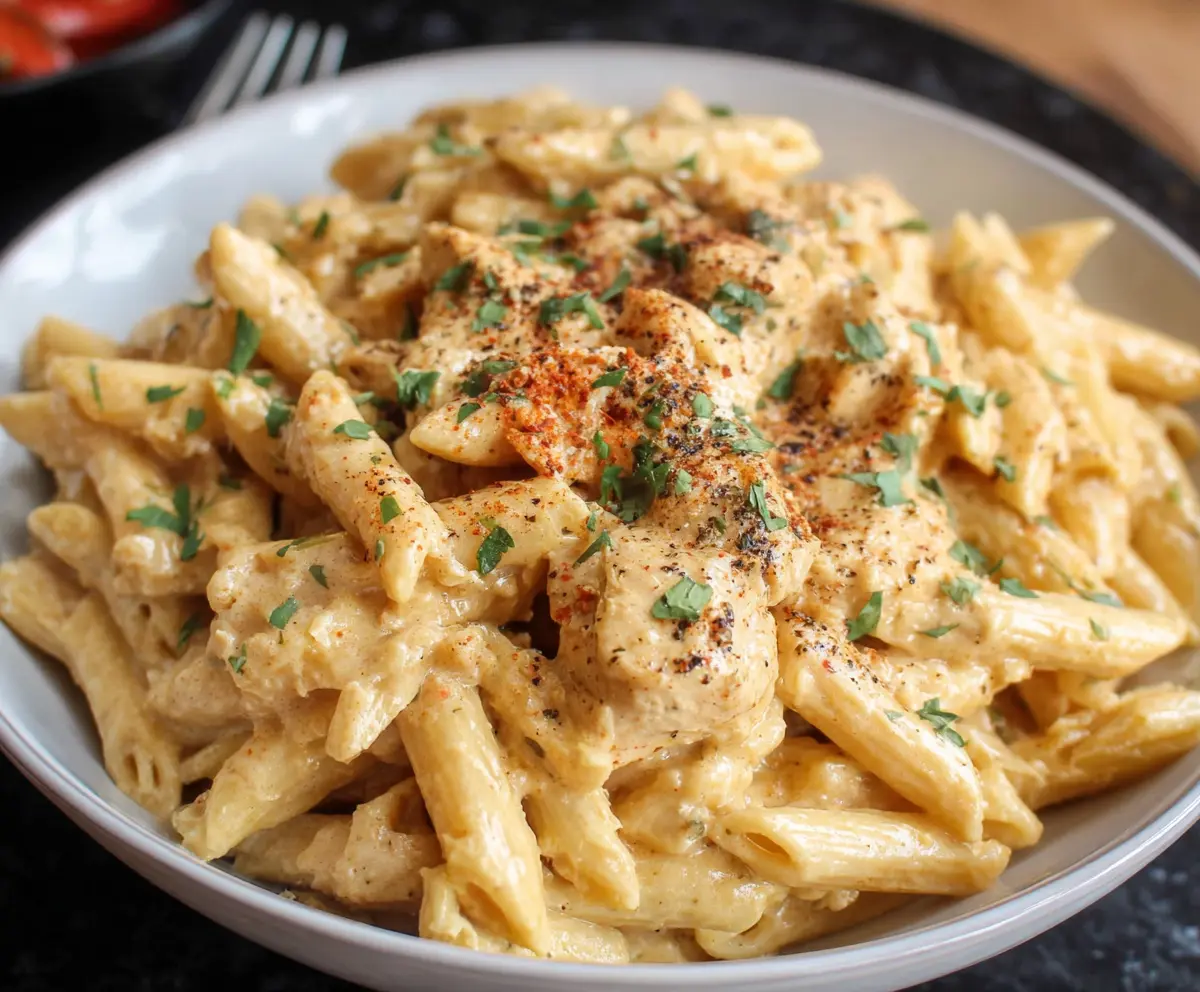 Easy Crock Pot Cajun Chicken Pasta