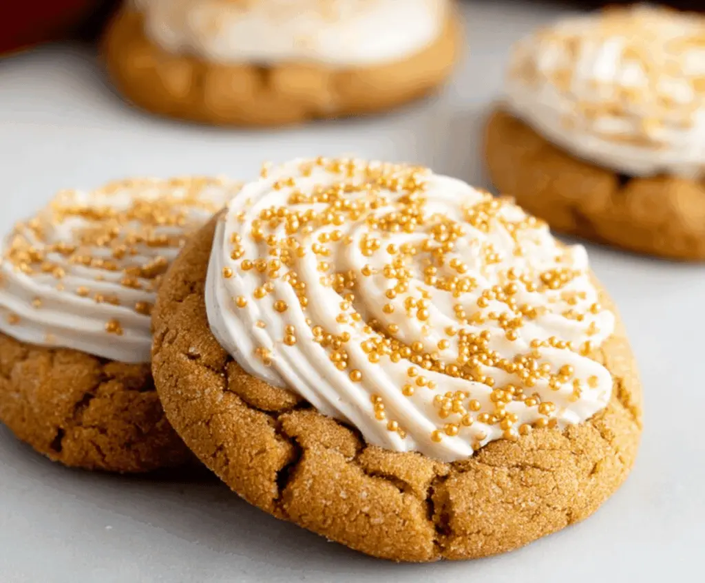 Delicious CRUMBL gingerbread cookies with festive spices and a chewy texture.