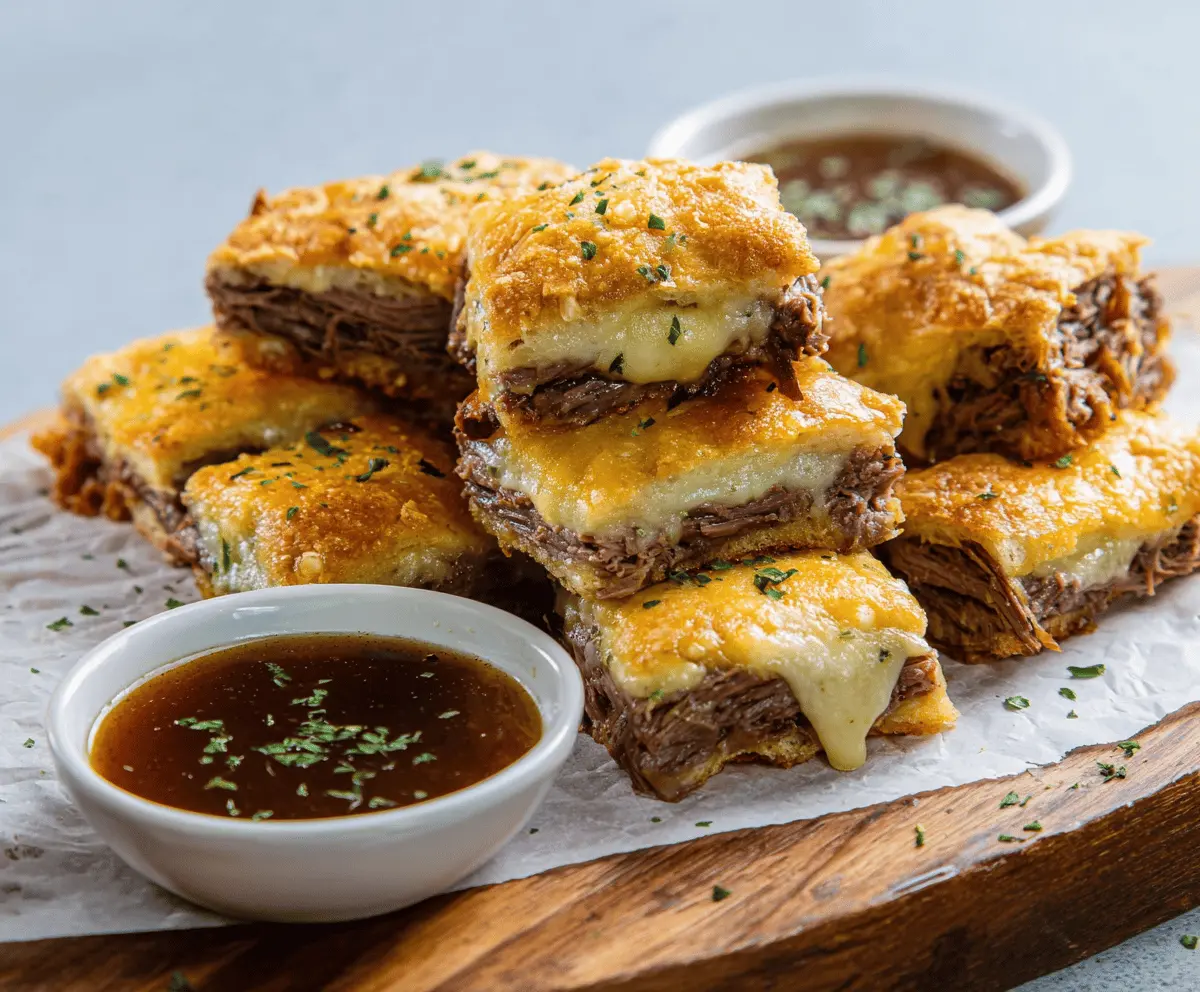 Easy French Dip Squares Recipe