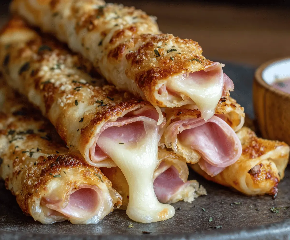Easy Ham and Cheese Sticks Recipe