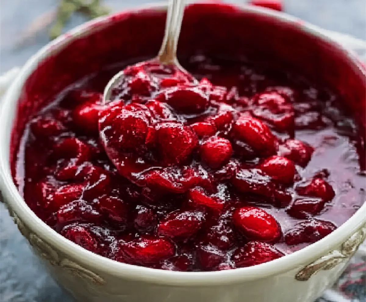 Easy Honey Bourbon Cranberry Sauce