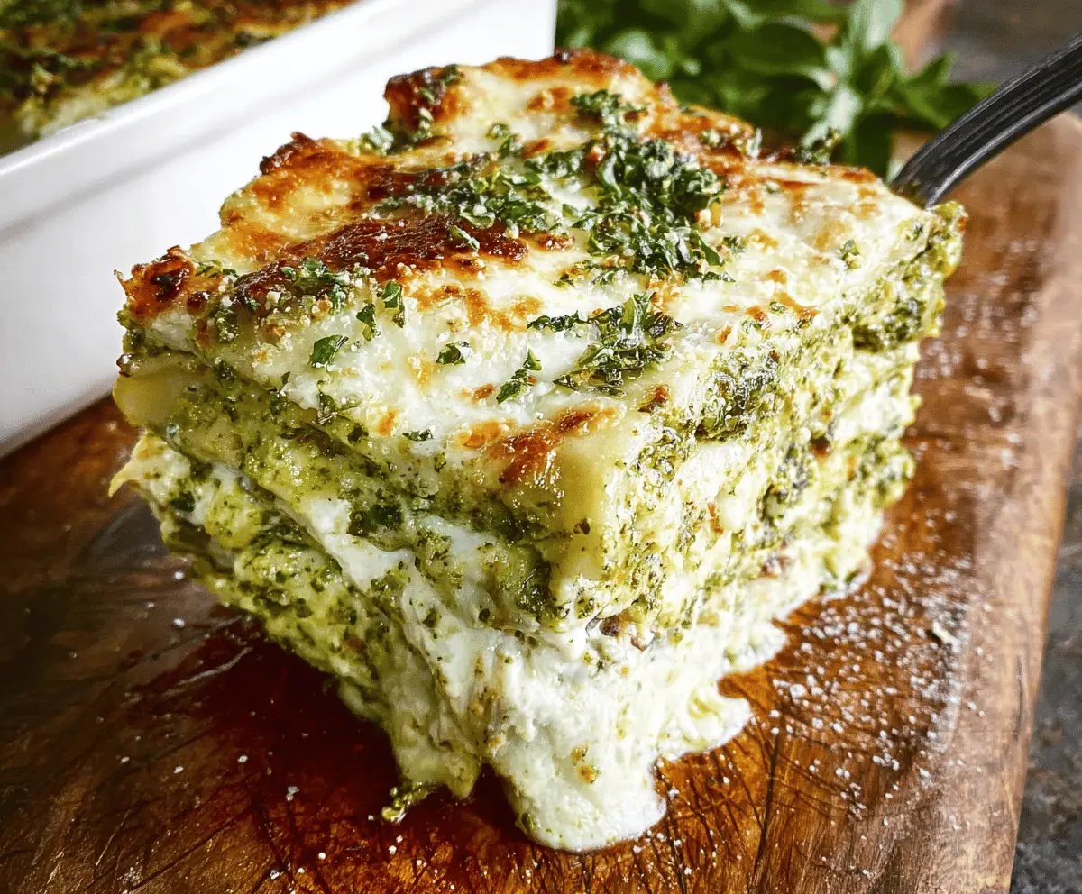 Easy Pesto Lasagna Recipe