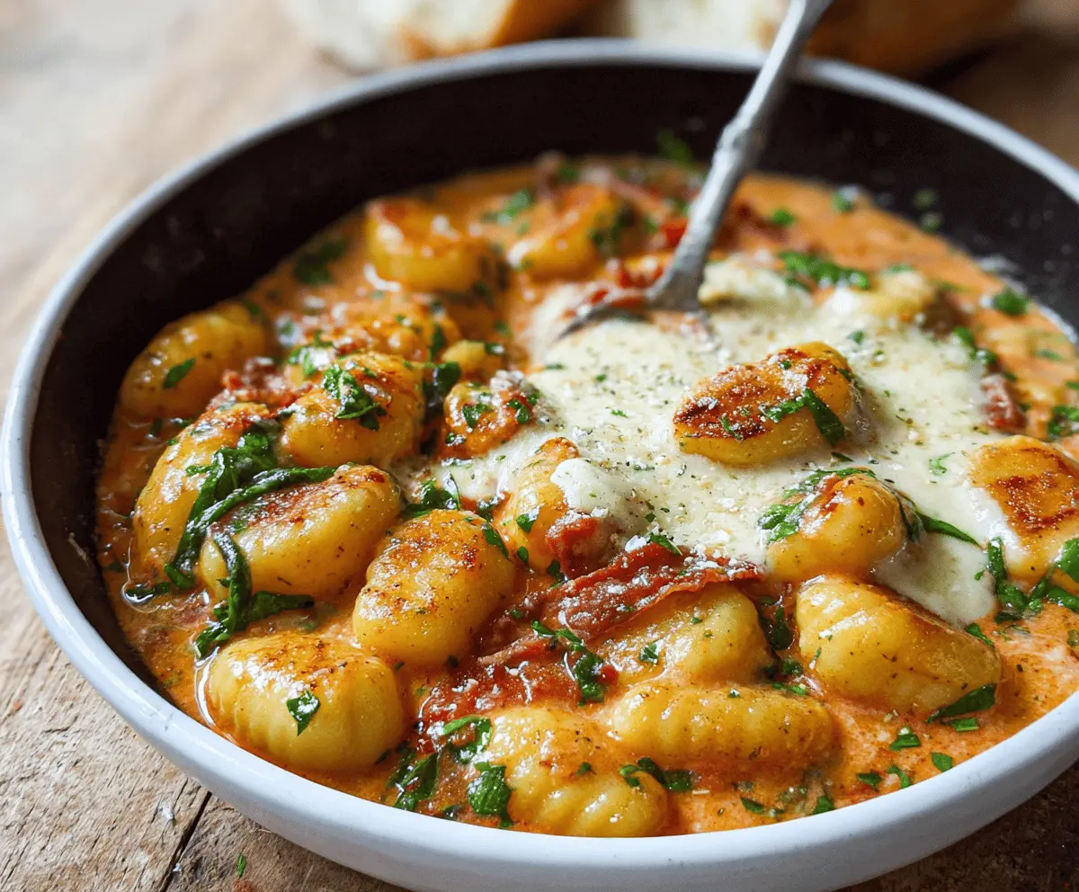 Easy Millionaire Gnocchi with Creamy Sauce