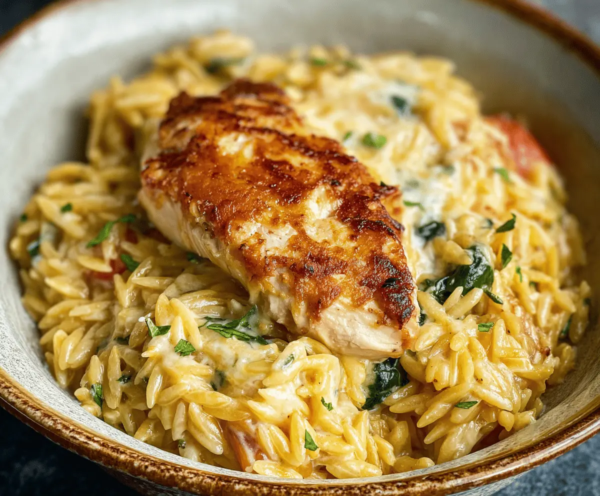 Easy Monterey Chicken Orzo Recipe