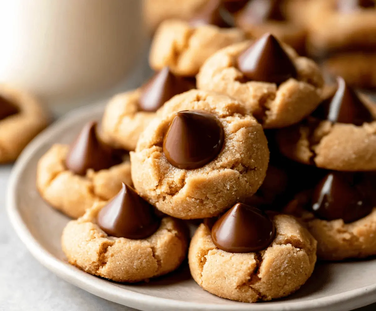Easy Peanut Butter Blossoms Recipe