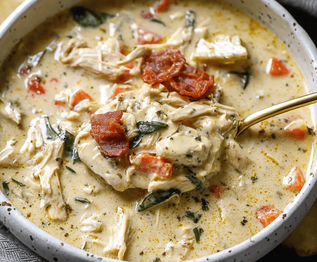 Easy Creamy Crack Chicken Soup