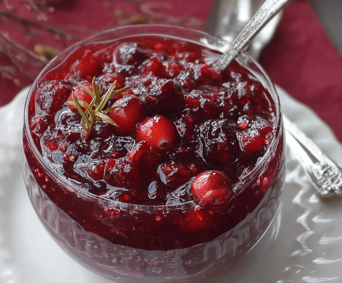 Easy Christmas Cranberry Sauce Recipe
