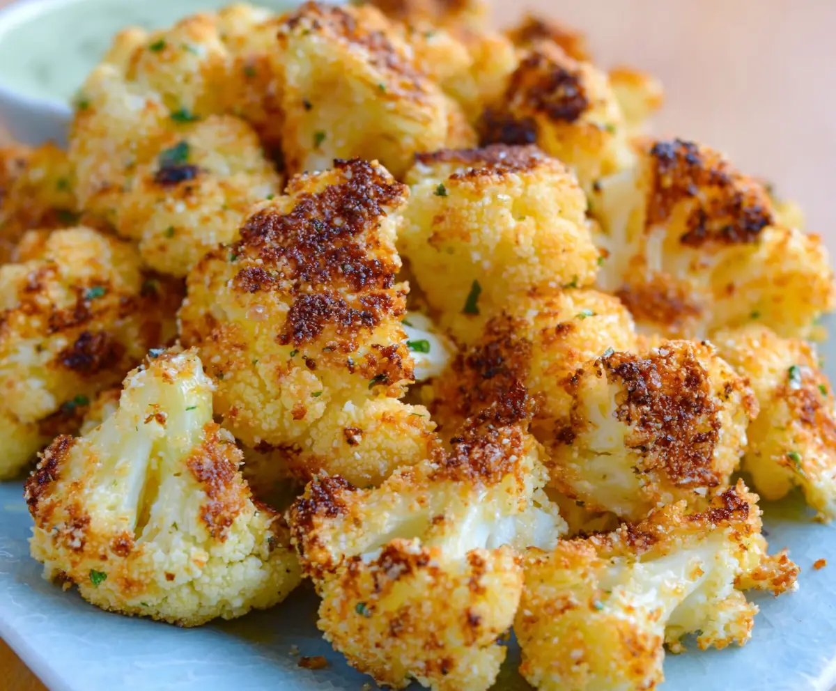 Crispy Air Fryer Parmesan Cauliflower