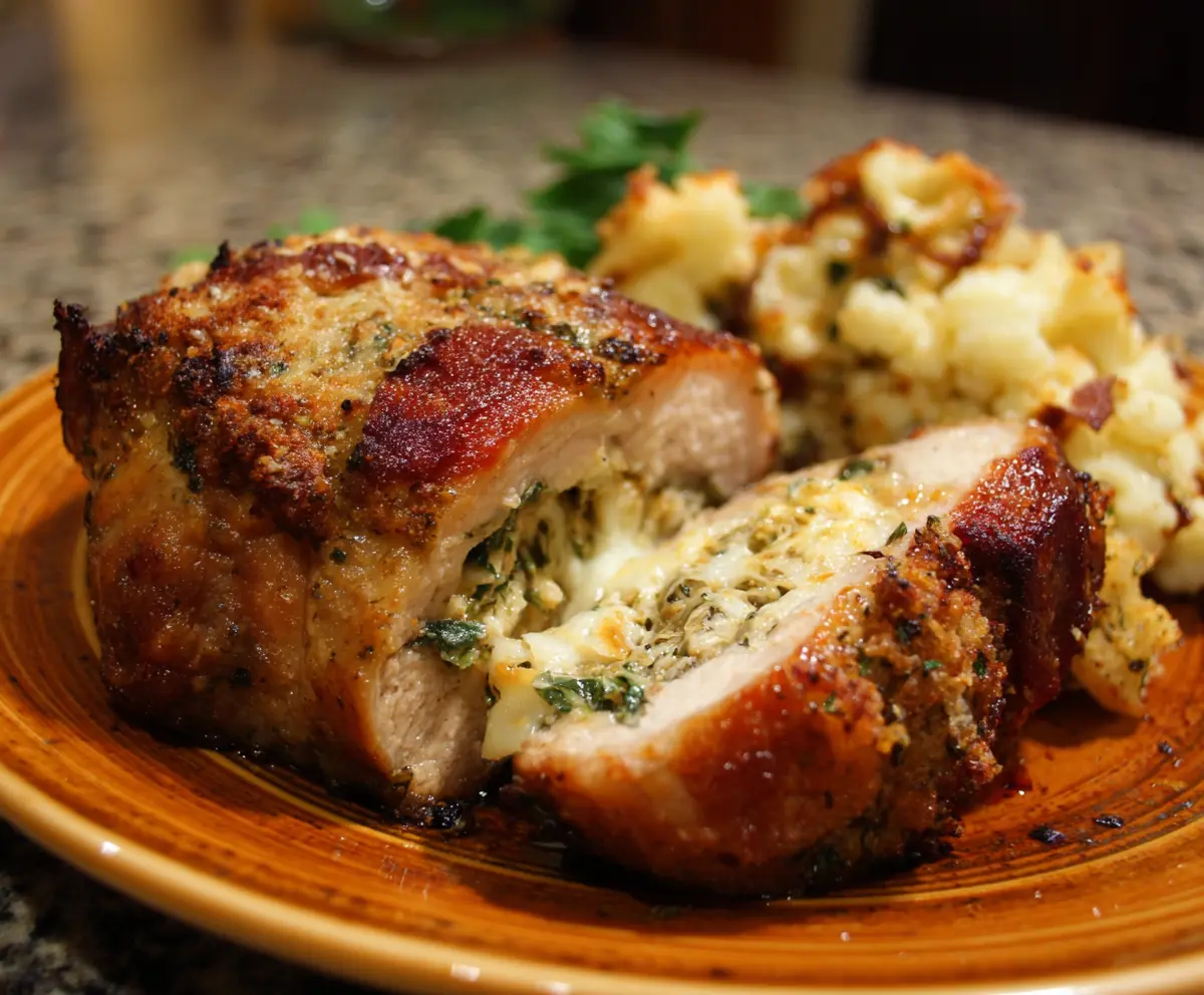 Easy Baked Stuffed Pork Chops Recipe