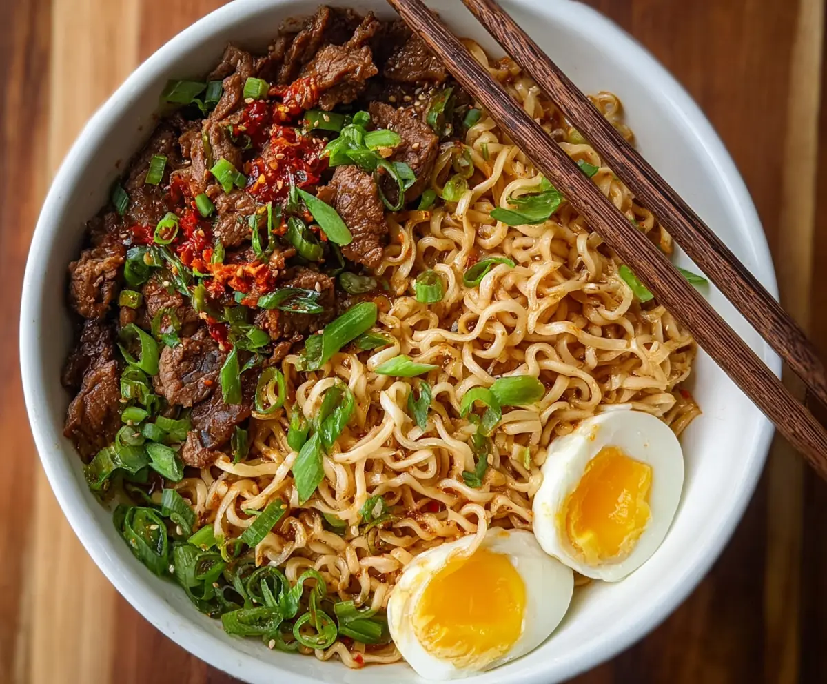 Easy Beef Ramen Noodles Recipe