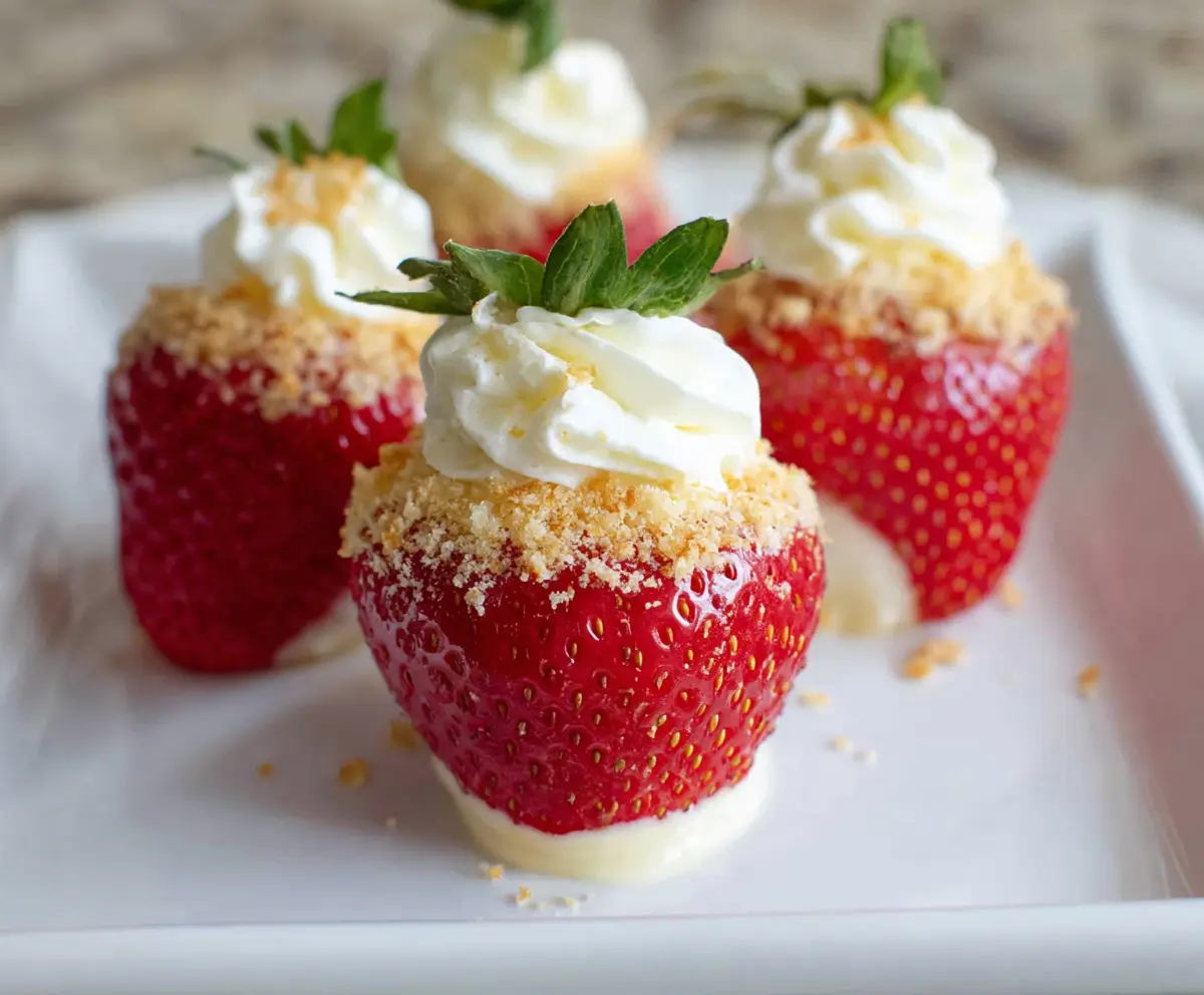 Cheesecake Stuffed Strawberries Recipe