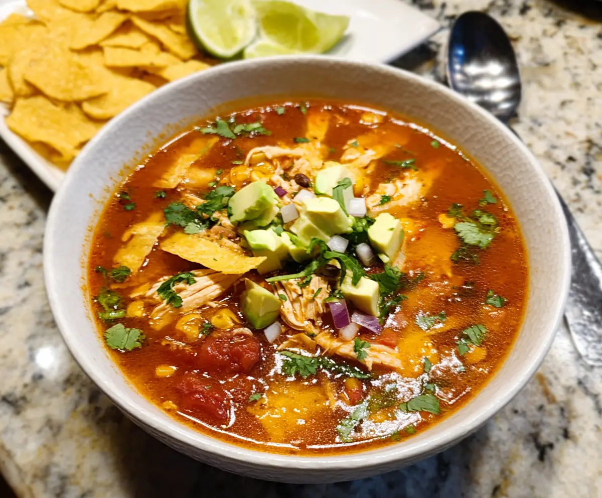 Easy Chicken Tortilla Soup Recipe