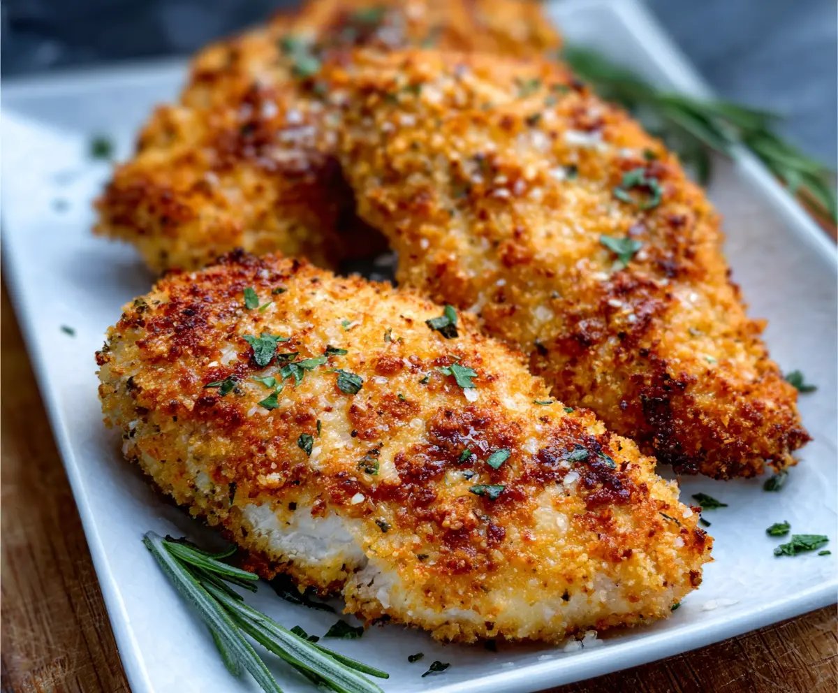 Crispy Air Fryer Parmesan Chicken