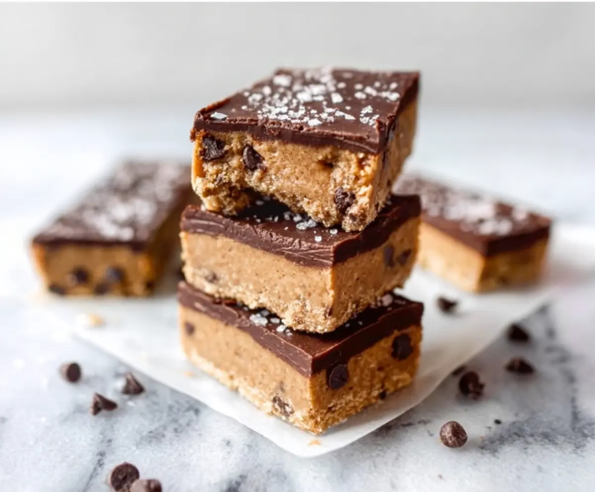 Healthy No Bake Cookie Dough Bars