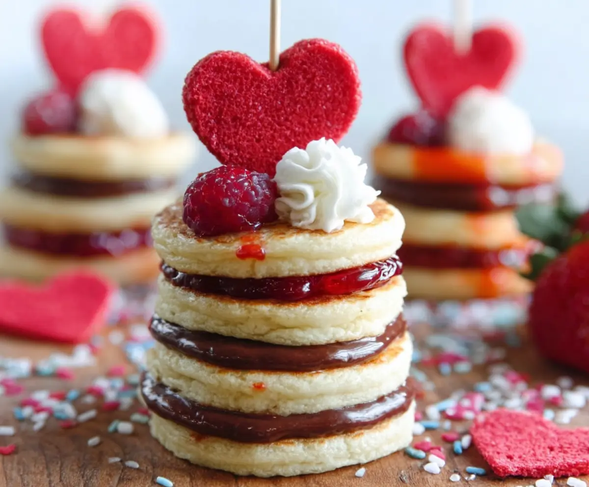 Mini Heart Pancakes Recipe
