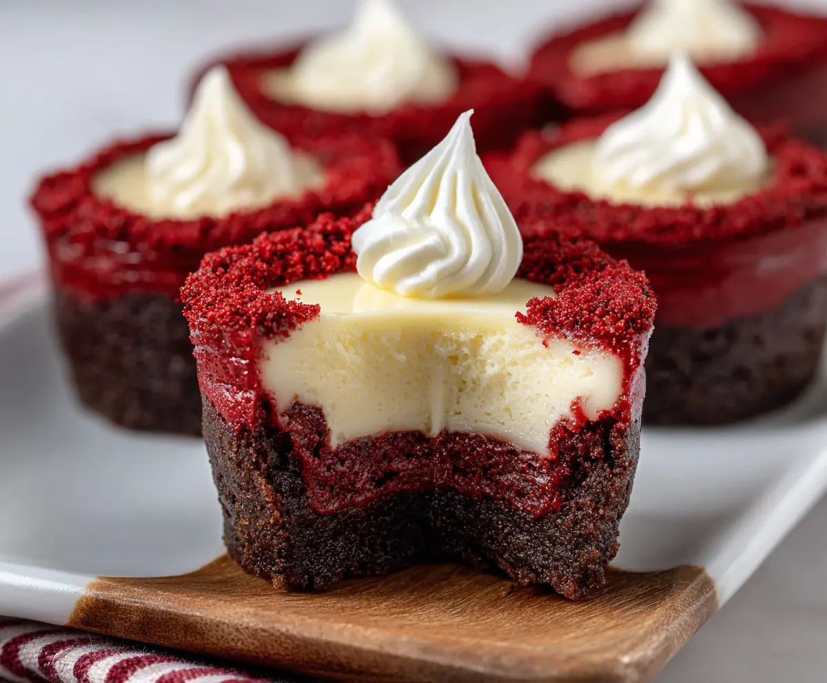 Mini Red Velvet Cheesecake Bites