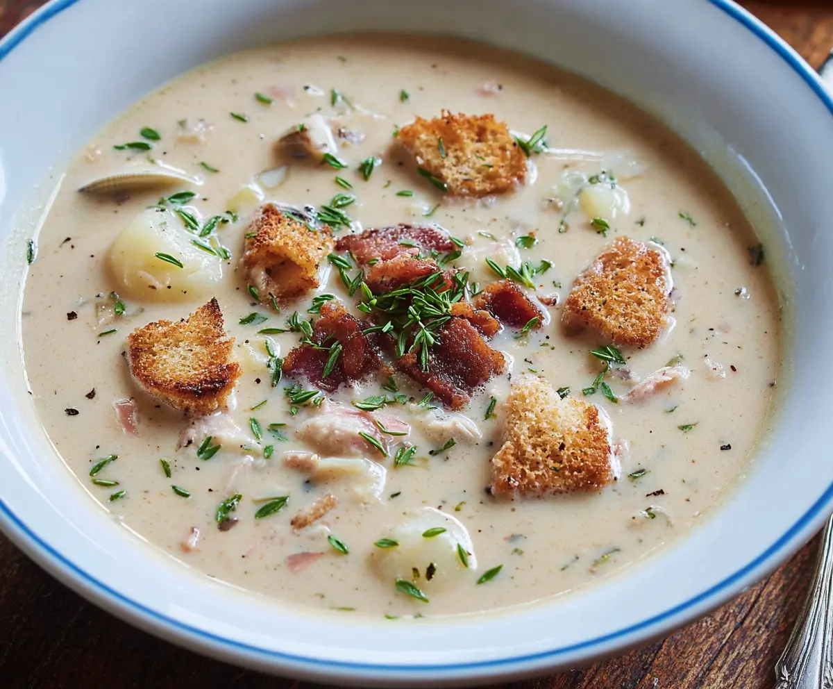 Classic New England Clam Chowder Recipe