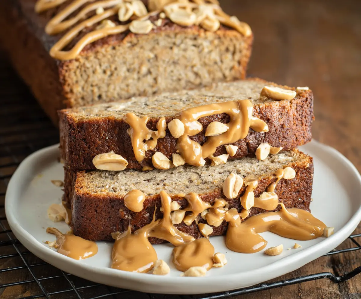 Easy Peanut Butter Banana Bread Recipe