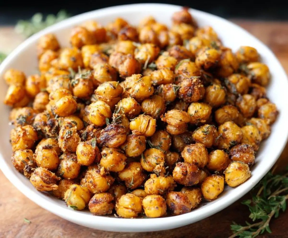Crunchy Ranch Roasted Chickpeas Snack