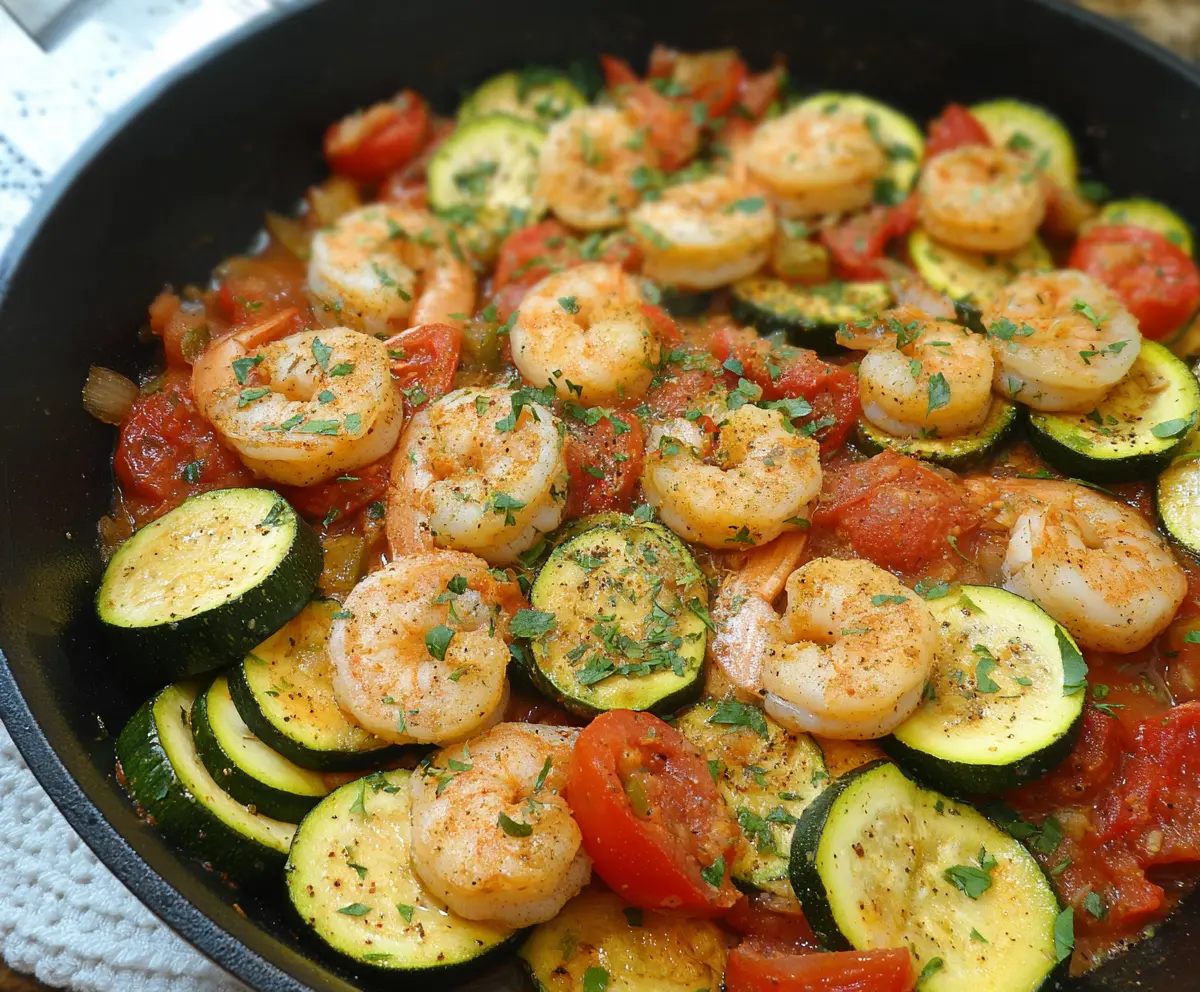 Easy Shrimp & Zucchini Skillet