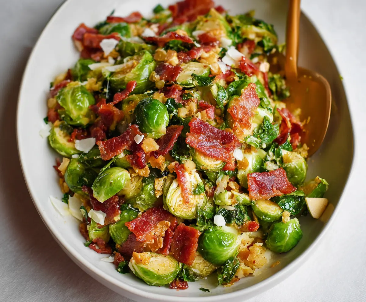 Warm Brussels Sprouts Bacon Salad Recipe