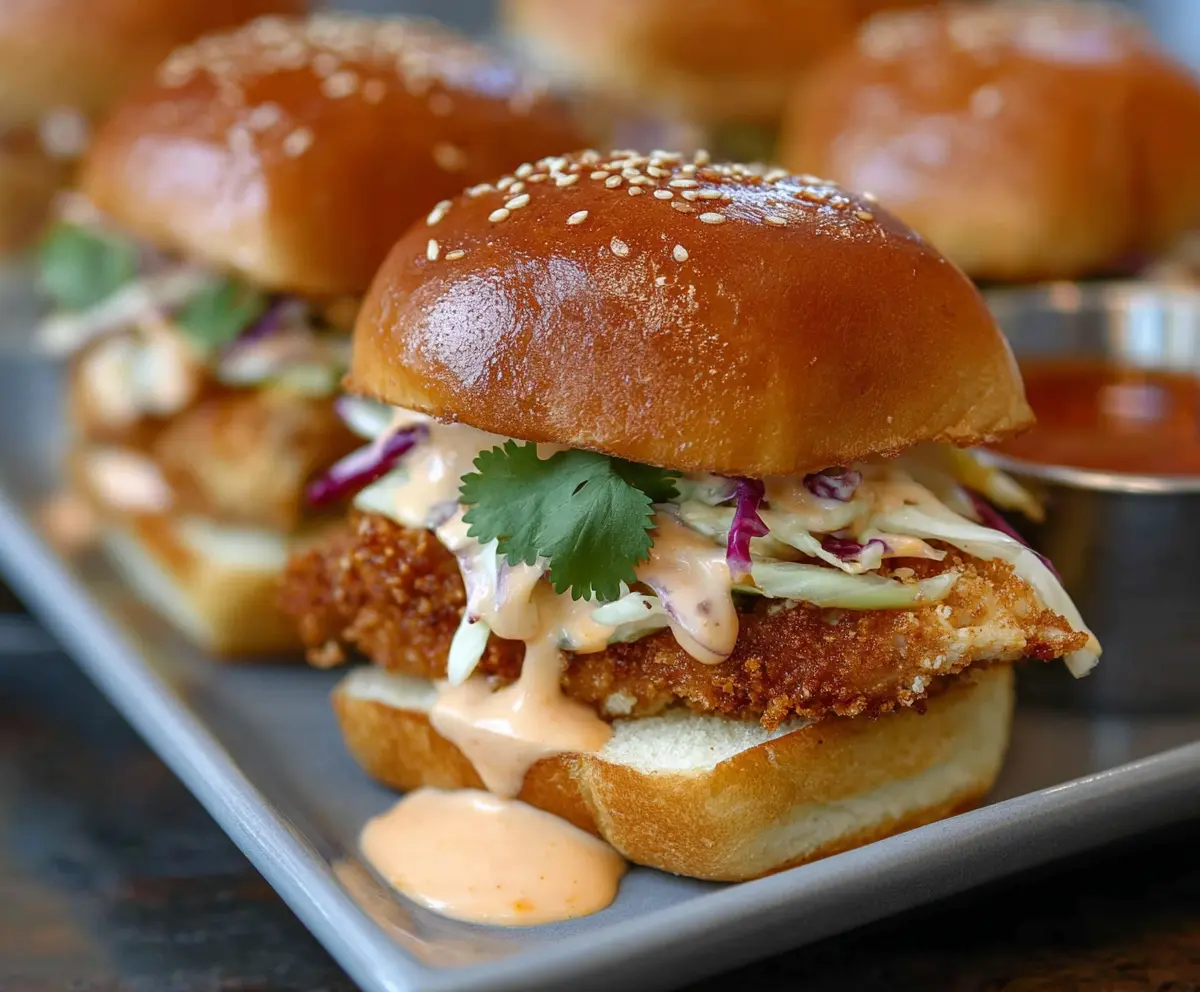 Easy Bang Bang Chicken Sliders