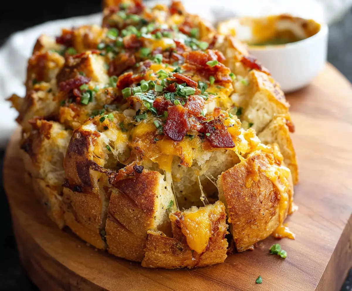 Cheesy Bacon Ranch Pull-Apart Bread