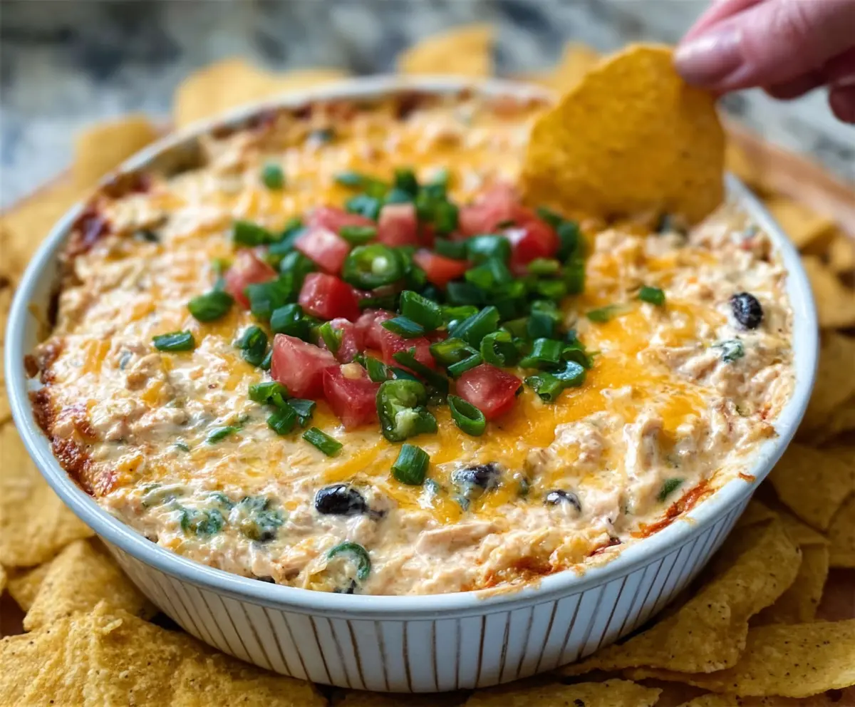 Easy Chicken Taco Dip Recipe
