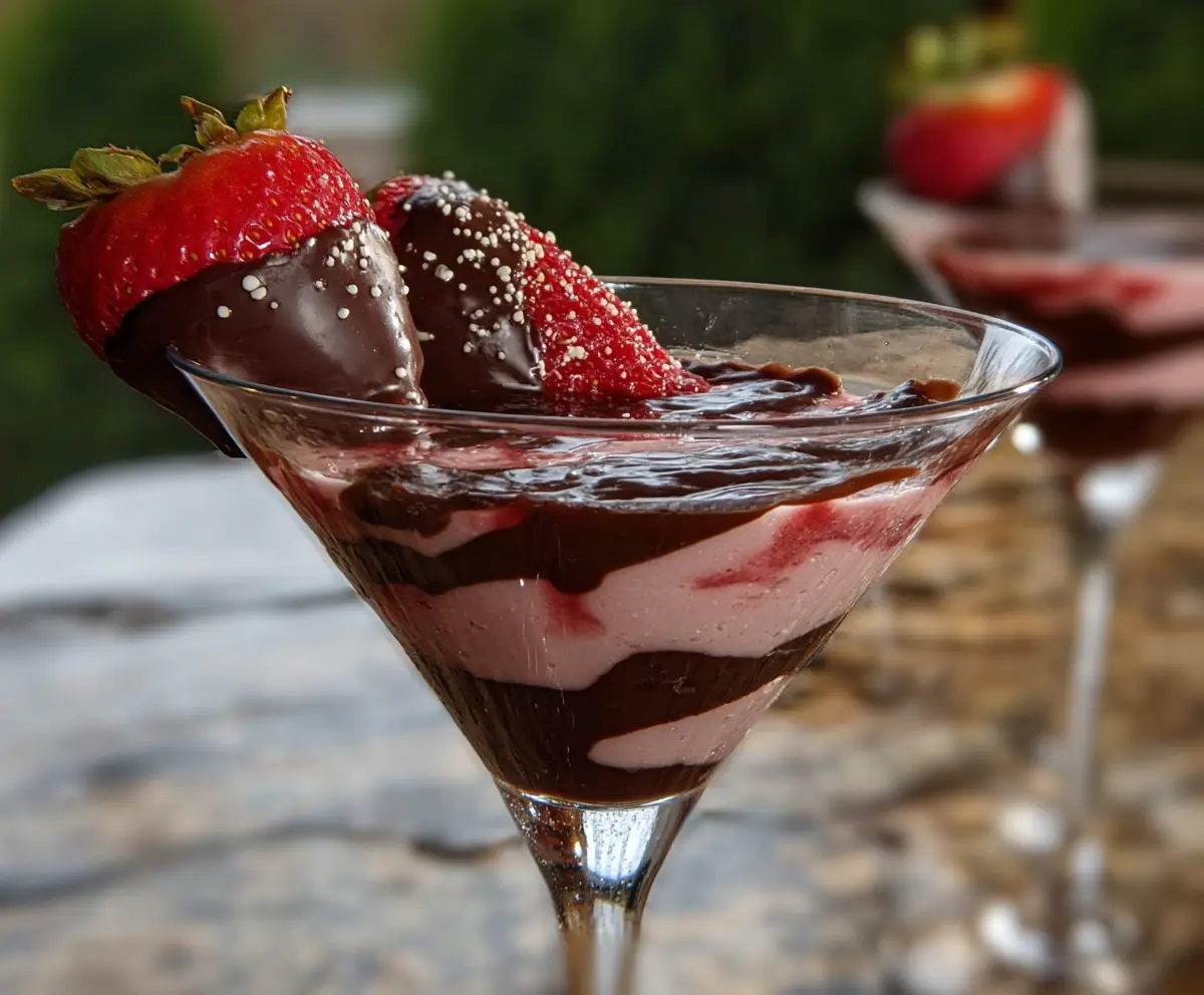 Easy Chocolate Strawberry Martini