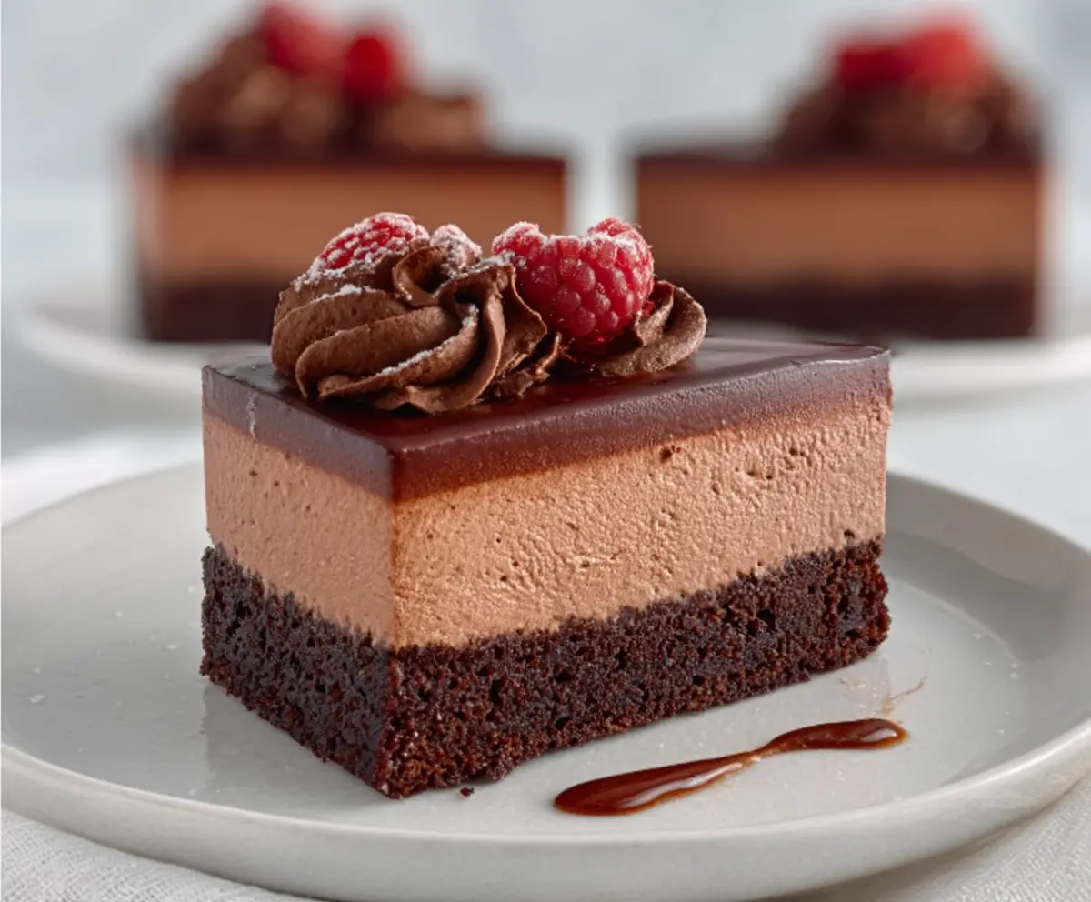 Decadent Chocolate Mousse Brownies