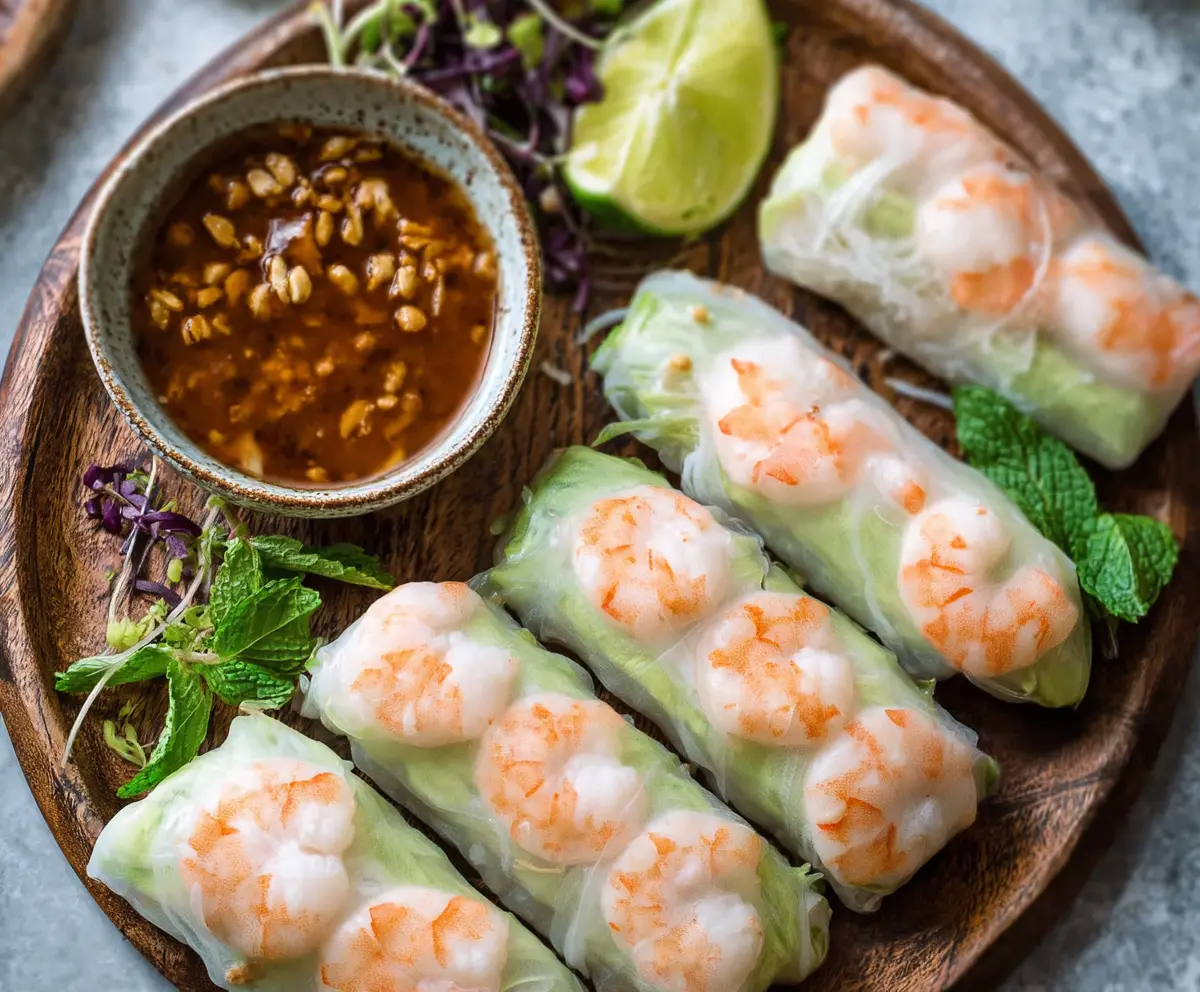 Fresh Vietnamese Shrimp Spring Rolls Recipe