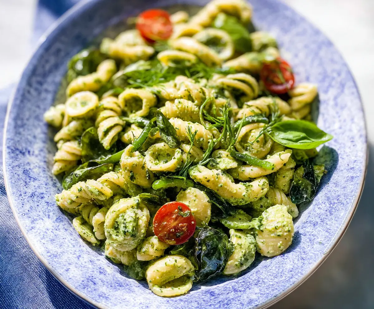 Fresh Green Goddess Pasta Salad
